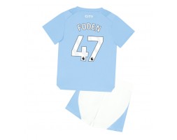 Manchester City Phil Foden #47 Domaci Dres za Dječji 2023-24 Kratak Rukavima (+ kratke hlače)